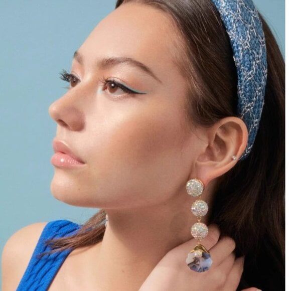 Brand New. Lele Sadoughi Linear Earrings. - Picture 3 of 5